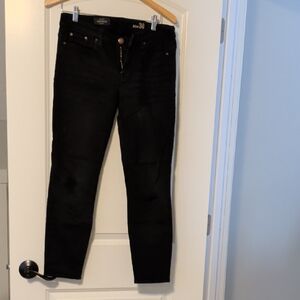 J. Crew Toothpick Black Denim